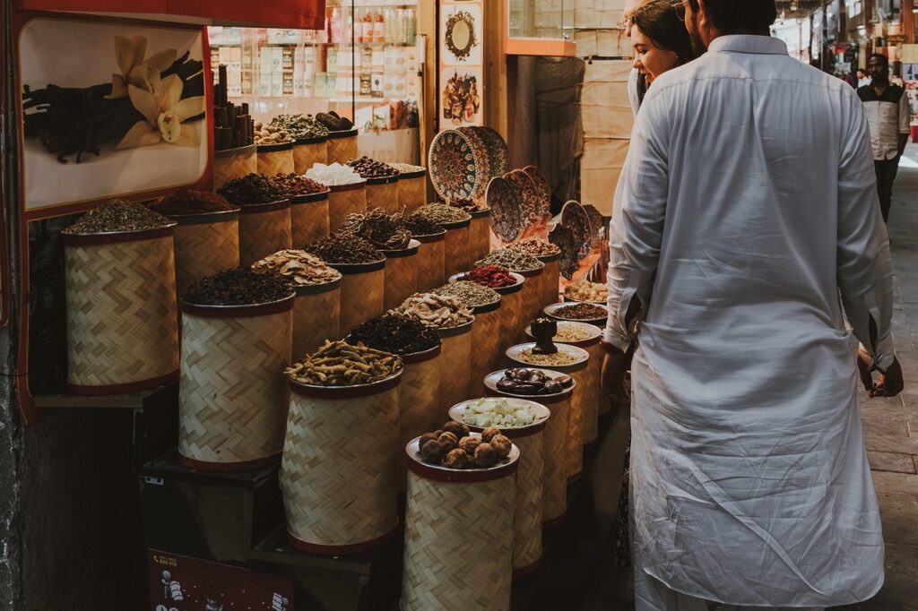"Benefits of Organic Spices in small wooden bowls"